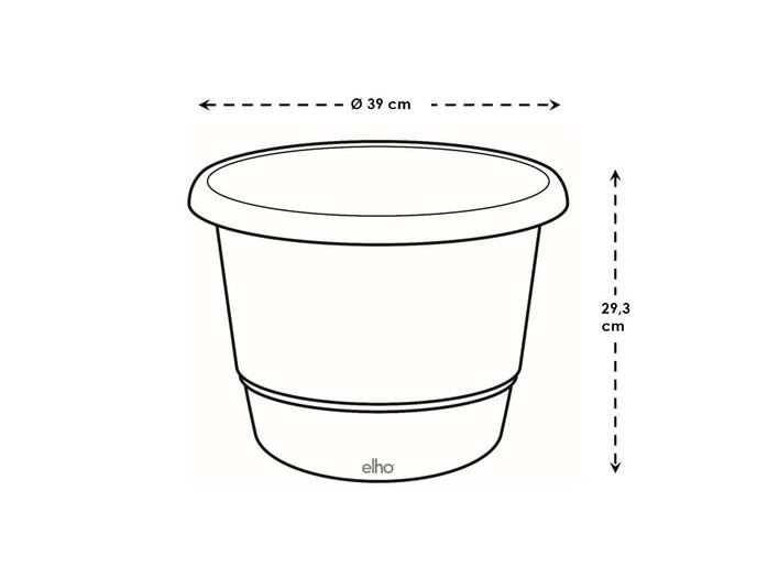 amiga rond 40cm rouge théâtre